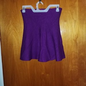 Soft Pleated Purple Mini Skirt